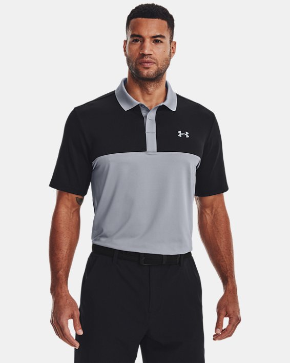 Men's UA Performance 3.0 Colorblock Polo in Gray image number 0